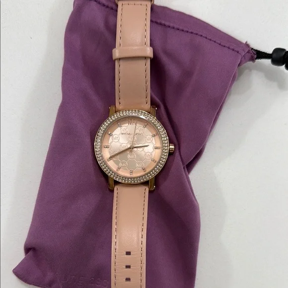 Michael Kors | Accessories | Michael Kors Pink Leather Watch  display picture 2